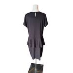 ASOS Curve - NWT Black Peplum Hem Short Sleeve Preppy Dress Sz 18 US / 22 UK Photo 3