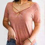 White Crow Strappy Keyhole T-shirt Photo 0