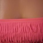 Victoria's Secret NWOT Victoria’s Secret Tavik Neon Pink Fringe Swim Top Size XS Photo 2