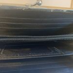 Croc Embossed Patent Leather Kiss Lock Clutch Wallet Small Handbag Black Photo 4