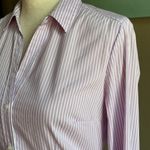 H&M Lilac lavendar purple striped button down dress shirt size 8  Photo 1