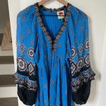 Farm Rio Anika Tiles Blue Maxi Dress in Blue Photo 3