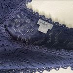 Aerie  Navy Lace Knit / Crochet Mini Dress Beach Cover-Up Photo 3