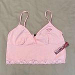 Hot Kiss NWT  size medium adorable soft pink bralette crop top adjustable straps Photo 1