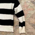 A New Day Black and Cream Crewneck Knit Sweater Photo 5