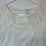 Free People  Boho Cream Sleeveless Open‎ Back Tank Top Size S Photo 1