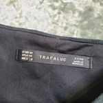 ZARA  Plaid Green/Blue Side Zippers Strapless Dress Photo 3