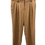 Maeve Anthropologie Wide Leg Beige Slacks Pants Size 12 Business Casual Women's Photo 0