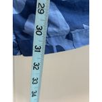 Charter Club  Blue Floral 3/4 Sleeve Button Up Blouse Size 18W Scoop/Tie‎ Neck Photo 4