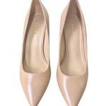 Coach Wiley Beachwood Leather Pointed Pumps Slip On Designer Nude Size 7.5 Photo 0