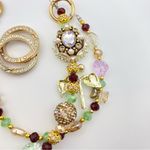 Handmade 🌻Luxury Bag/Phone Chain Charm/Keychain Purple Sunflower Bling Crystal Beads Photo 7