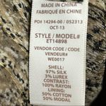 Ella Moss  Silk Gold Lynx Sheer Animal Print top M Photo 6