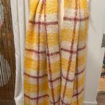 Mango Maxi Check Scarf Mustard/Cream Photo 3