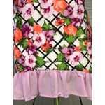 C Est 1946 Floral Blouse size Small Womens Ruffle Stretch Tunic Top NWT Shirt Photo 9