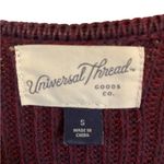 Universal Threads Universal Thread chunky Knit Burgundy Open Cardigan Cozy Fall Sweater Basic Photo 1