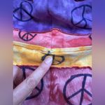 Vintage KPC peace sign tie dye zip hoodie, size large Purple Photo 11