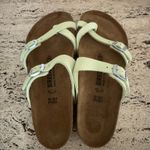 Birkenstock NWOB  MAYARI SANDALS Nubuck Leather - Faded Lime. EU 39. MSRP $139 Photo 11