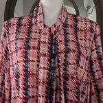 Gracia  Aztec Print Long Sleeve Button Down Top, Size L New w/Tag $92 Photo 8