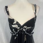 In Bloom  by Jonquil black and white ruffled butterfly maxi dress size small Photo 1