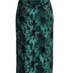 Aidan Mattox New Metallic Jacquard One-Shoulder Gown Emerald Green Women Size 10 Photo 1