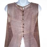Buckle 2/$30  Gimmicks BKE Beaded Lace Sheer Embellished Button Tank Top Blouse Photo 5