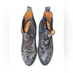 Eric Michael python embossed leather booties Photo 2