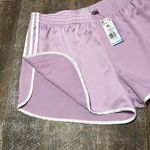 Adidas  Women's Light Purple Athletic Shorts Sprinter 3 Striped Size XL Photo 2