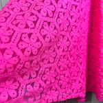 Lilly Pulitzer Meadow Skirt in Fiesta Pink Daisy Lane Lace Zip Size 6 Photo 2