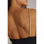 Favorite Daughter Imitation Pearl Strap Dress Black Size XL NWT Ribbed Knit Photo 9