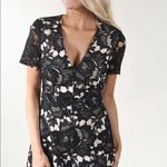Lush Clothing Lace Floral Black Romper Photo 6