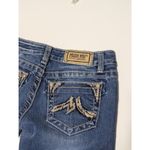 Miss Me  Embroidered Skinny Jeans Medium Wash Low Rise Waist Womens 27 Western Photo 4