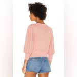 Free People New Villa Cable Pullover Sweater in Pink Bubble Bath Size XL Barbie Photo 10