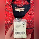 Free People NWT Alexie Jacket - cherry combo red navy - medium Photo 9