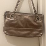 Ellen Tracy Gold Silver  Convertible Crossbody Shoulder Bag Purse Photo 7