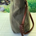 Madewell large canvas shopping bag canvas/leather Photo 4