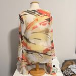 Chico's  Travelers Collection Multicolor Sheer Top Photo 2