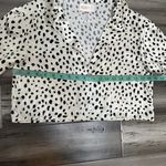 Beach Riot Revolve  Dalmatian Spot Set Women's Ivory Black Size M Photo 12