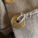 Neon Buddha Sage Green Cotton Stretch Coin Jacket Pockets Comfort Bohemian Small Photo 9