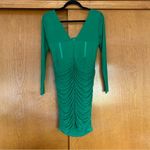 Selfie Leslie Dream Catcher Long Sleeve Ruched Mini Dress Green Size XL Photo 7