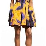 Jason Wu Collection Peplum Mini Dress Purple Print Women’s Size 10 Sleeveless Photo 0