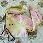 DKNY Pink and White Tie-Dye Hoodie Like new women size small Photo 3