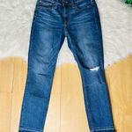 J. Crew Mercantile blue jeans distressed style casual size 25 Photo 10