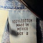 Chico's  Design Women's Sleeveless Denim Button-Front Shirt Top Size 2 Large Photo 9