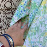 Vintage JCPenney Loungewear watercolor floral house dress Blue Size L Photo 4