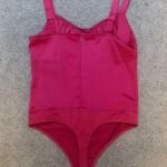 INTEMPO Pink Ruched Bustier Bodysuit Size 10 Photo 5