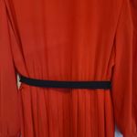 Leslie Pomer Vintage Long Maxi Dress Pleated Skirt Long Sleeve Made in USA Red Size undefined Photo 4