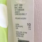 Alex Marie FINAL MARKDOWN Ladies’ NWT  Pear/Ivory Summer Dress (10 Photo 5