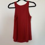 White House | Black Market WHBM Tank Top Women XSmall Boho Summer Festival Tassel Tie Resort Vacation Red Photo 5