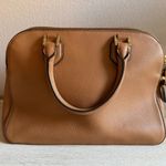 Tory Burch Robinson Pebbled Triple Zip Satchel Tigers Eye Photo 6