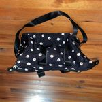 Alice + Olivia Black Fabfitfun Daisy Print Duffle Bag Weekender Travel Overnight Photo 9